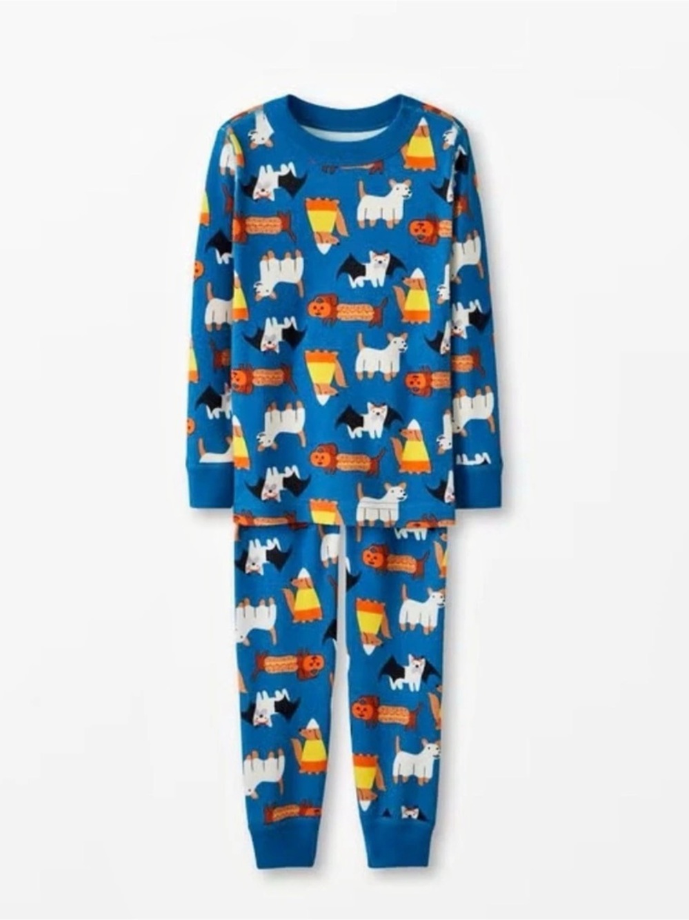Hanna Andersson Halloween Dogs Print Pajamas Sz 130cm